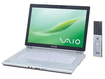 A Sony VAIO VGN-FT50B with its remote